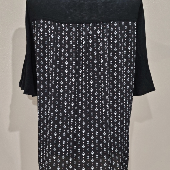 Ann Taylor LOFT Womens Size Med Wool Multicolor Mixed Media Pullover Sweater - Picture 3 of 10